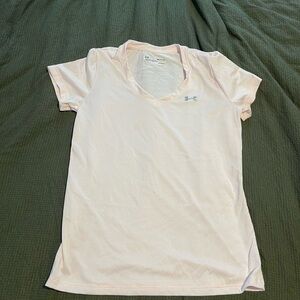 Under Armour Light Pink V-Neck T-Shirt